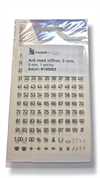 Ark med siffror, 5 mm